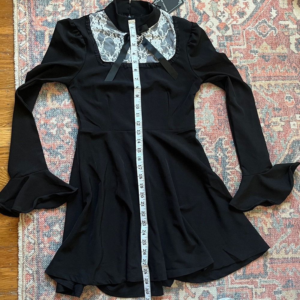 NWT The Grave Girls “Escape the Attic” mini dress, long sleeve by Dolls Kill - Picture 10 of 15